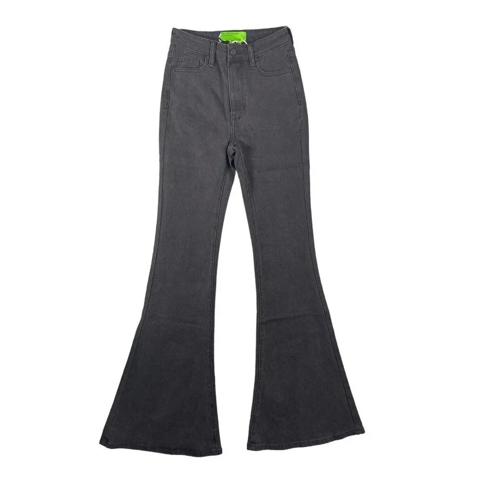 Free People x Sandrine Rose Flared Jeans Pocket‎ Rock Dark Wash Size 25